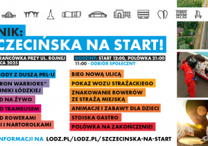 Plakat promujacy piknik osiedlowy.