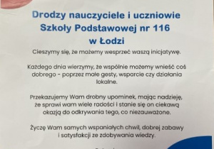 List od firmy Educarium.