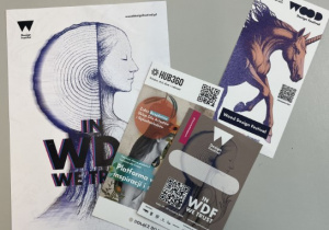 Materiały promujące festiwal: plakat, broszury reklamowe.