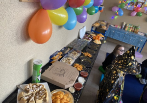 Poczęstunek przygotowany przez rodziców.