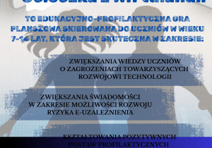 Plakat reklamujący grę Ucieczka z Wirtulandii 1"