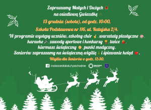 Zaproszenie na osiedlową gwiazdkę.