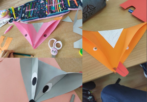 Prace plastyczne wykonane techniką origami