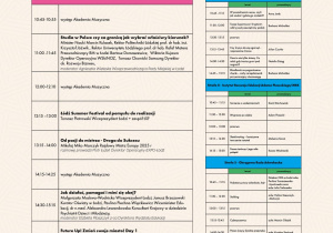 Harmonogram Dnia Inspiracji.