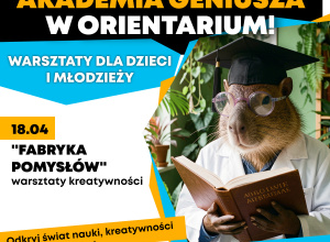 Plakat informujący o warsztatach.