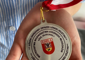 Medal zdobyty podczas zawodów