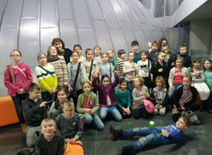 Wycieczka do Planetarium klas trzeciej a i b