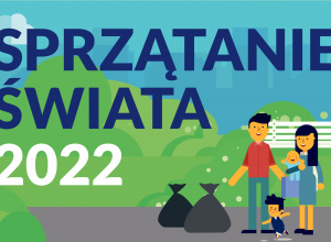 Plakat promujący akcję Sprzątania Świata