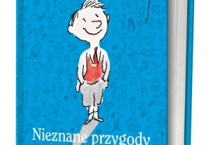 Niebieska okładka książki :Nieznane przygody Mikołajka"