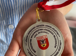 Medal zdobyty w zawodach lekkoatletycznych