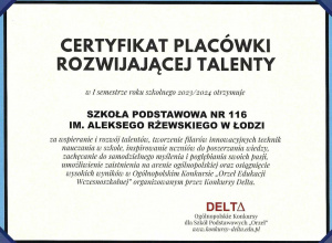 Ogólnopolski Konkurs Orzeł Edukacji Wczesnoszkolnej