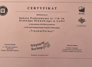 Trzymaj formę.