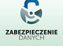 Szaroniebieska kłódka i napis: zabezpieczenie danych